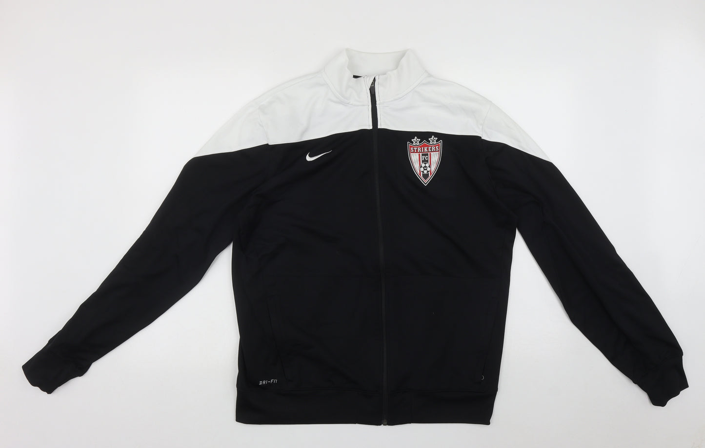 Nike Mens Black  Polyester Full Zip Sweatshirt Size L   - Strikes FC