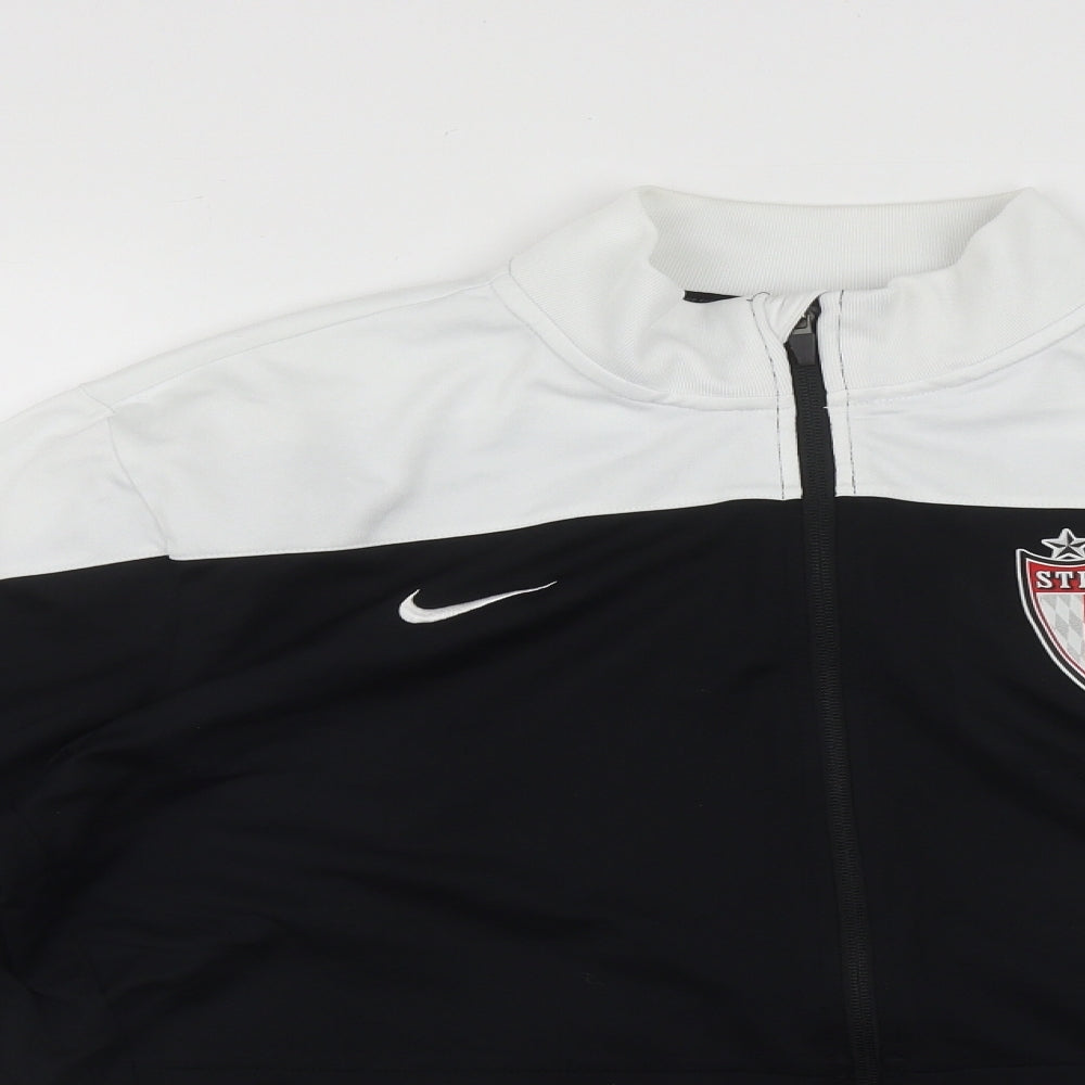 Nike Mens Black  Polyester Full Zip Sweatshirt Size L   - Strikes FC