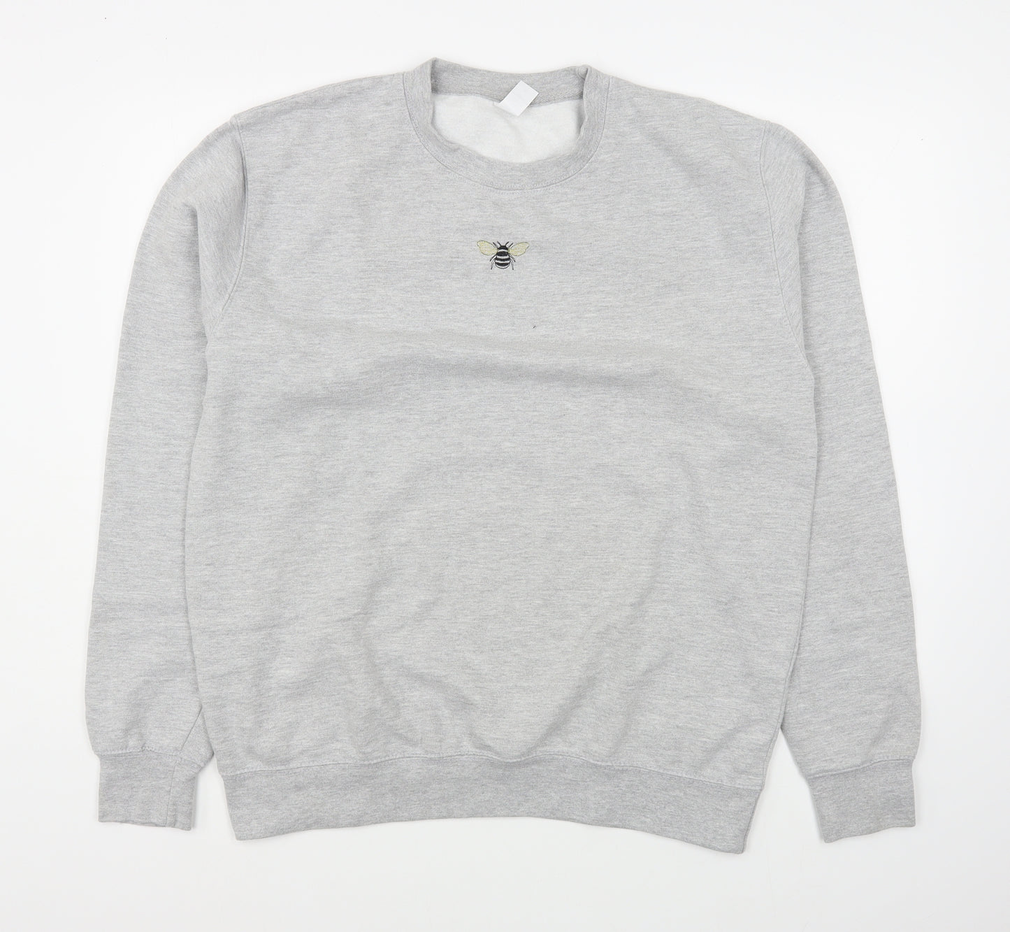 Preworn Womens Grey  Cotton Pullover Sweatshirt Size L  Pullover