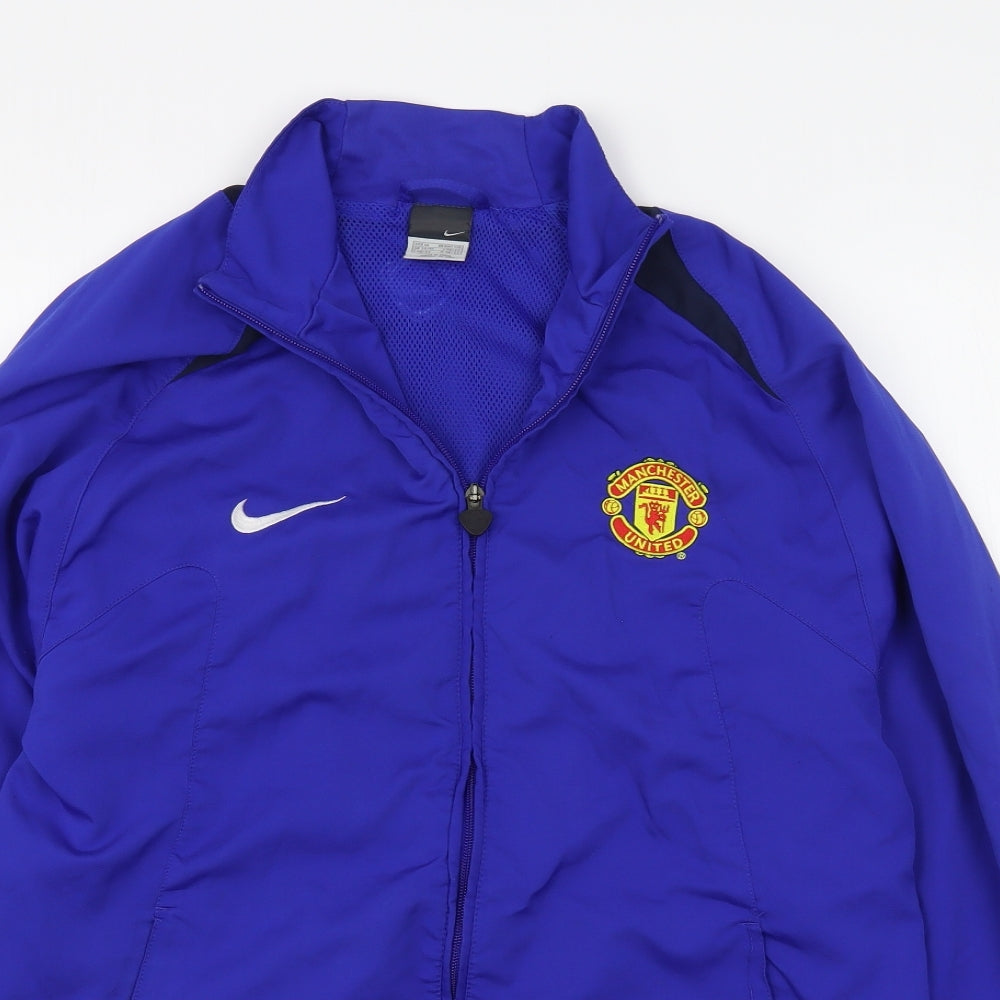 Nike Mens Blue   Jacket  Size M  Zip - Manchester United