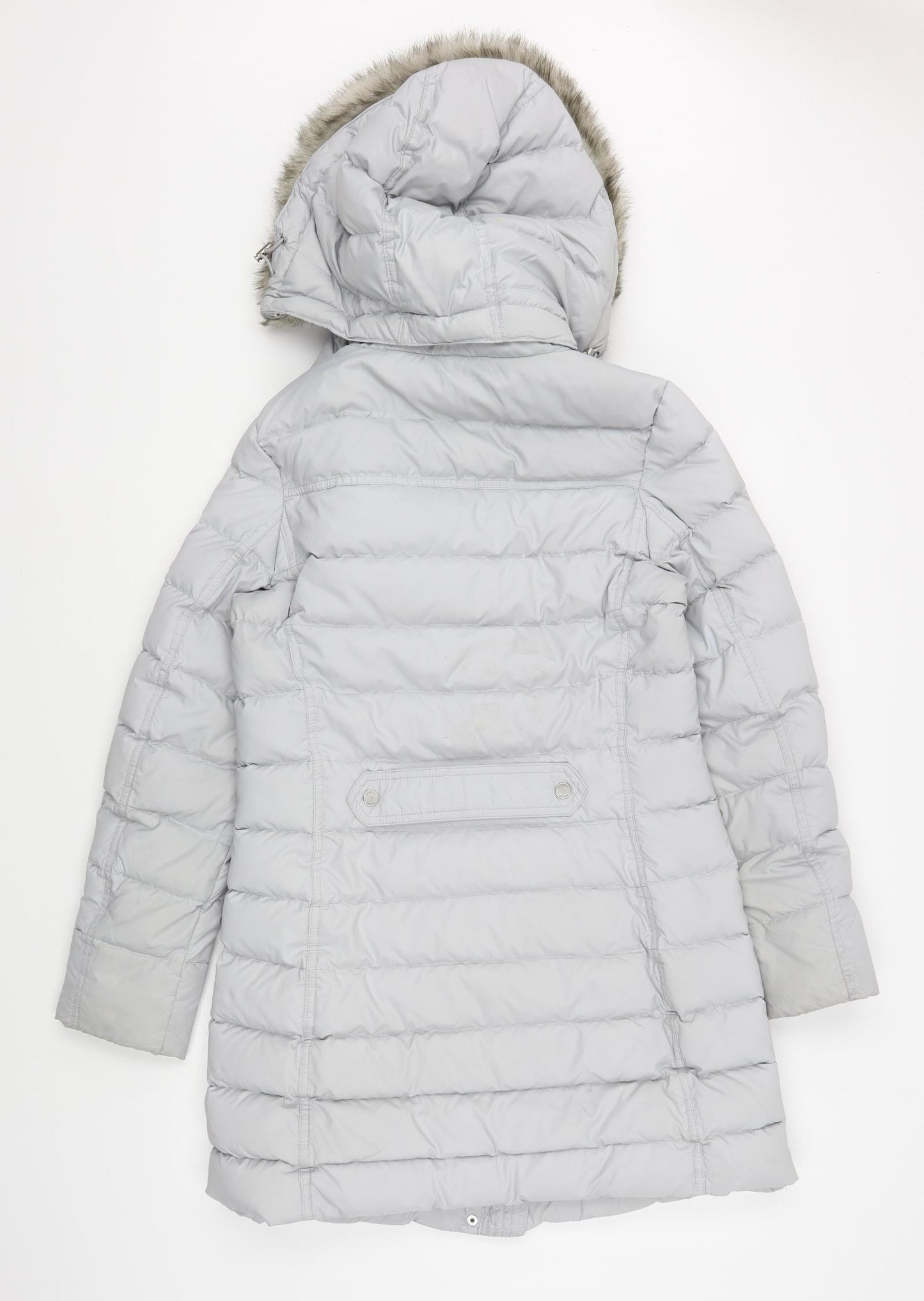 Tommy Hilfiger Womens Grey   Parka Coat Size S  Zip