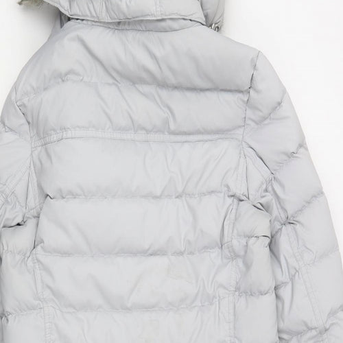 Tommy Hilfiger Womens Grey   Parka Coat Size S  Zip