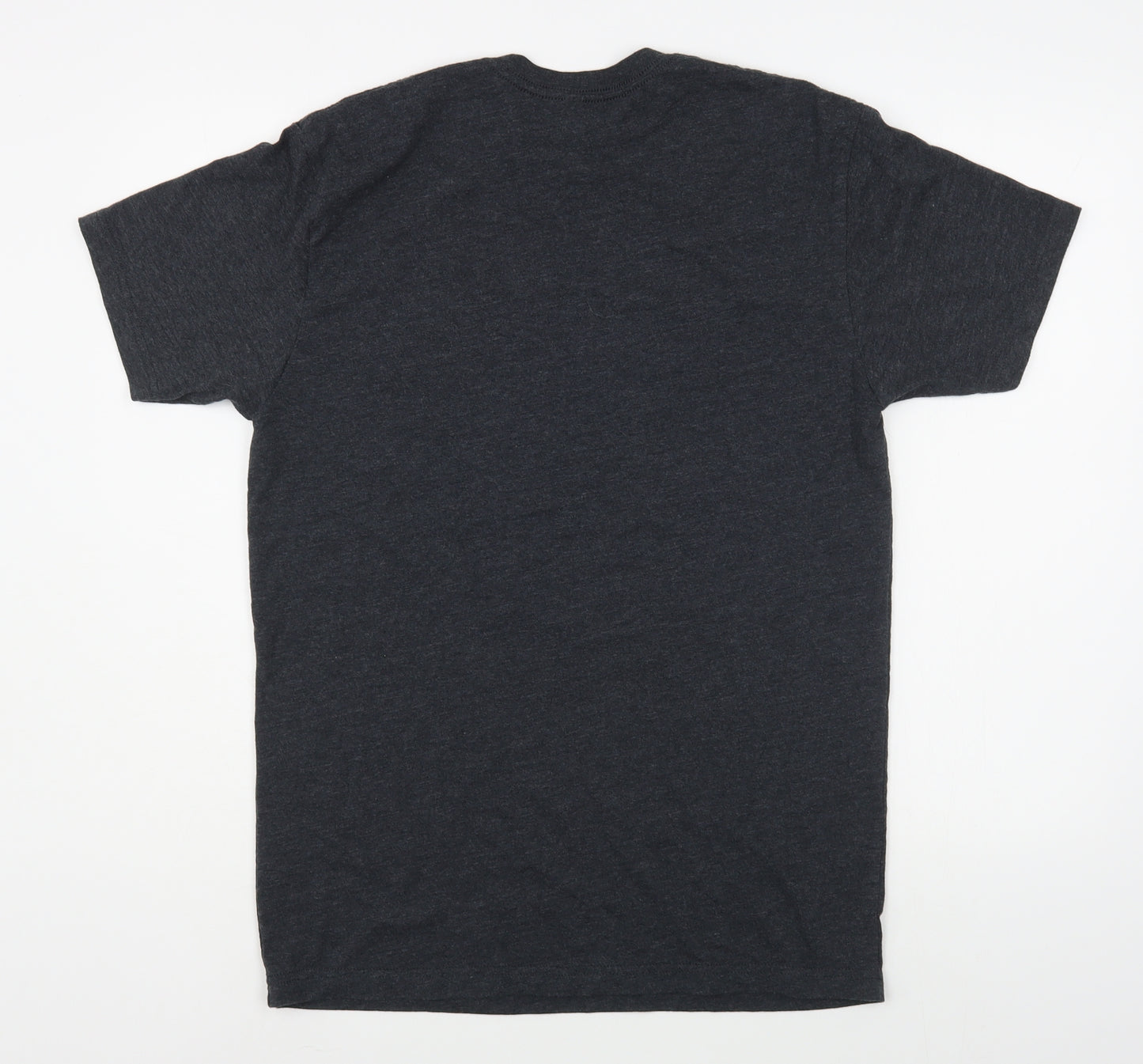 Next Level Mens Grey  Cotton  T-Shirt Size M Round Neck
