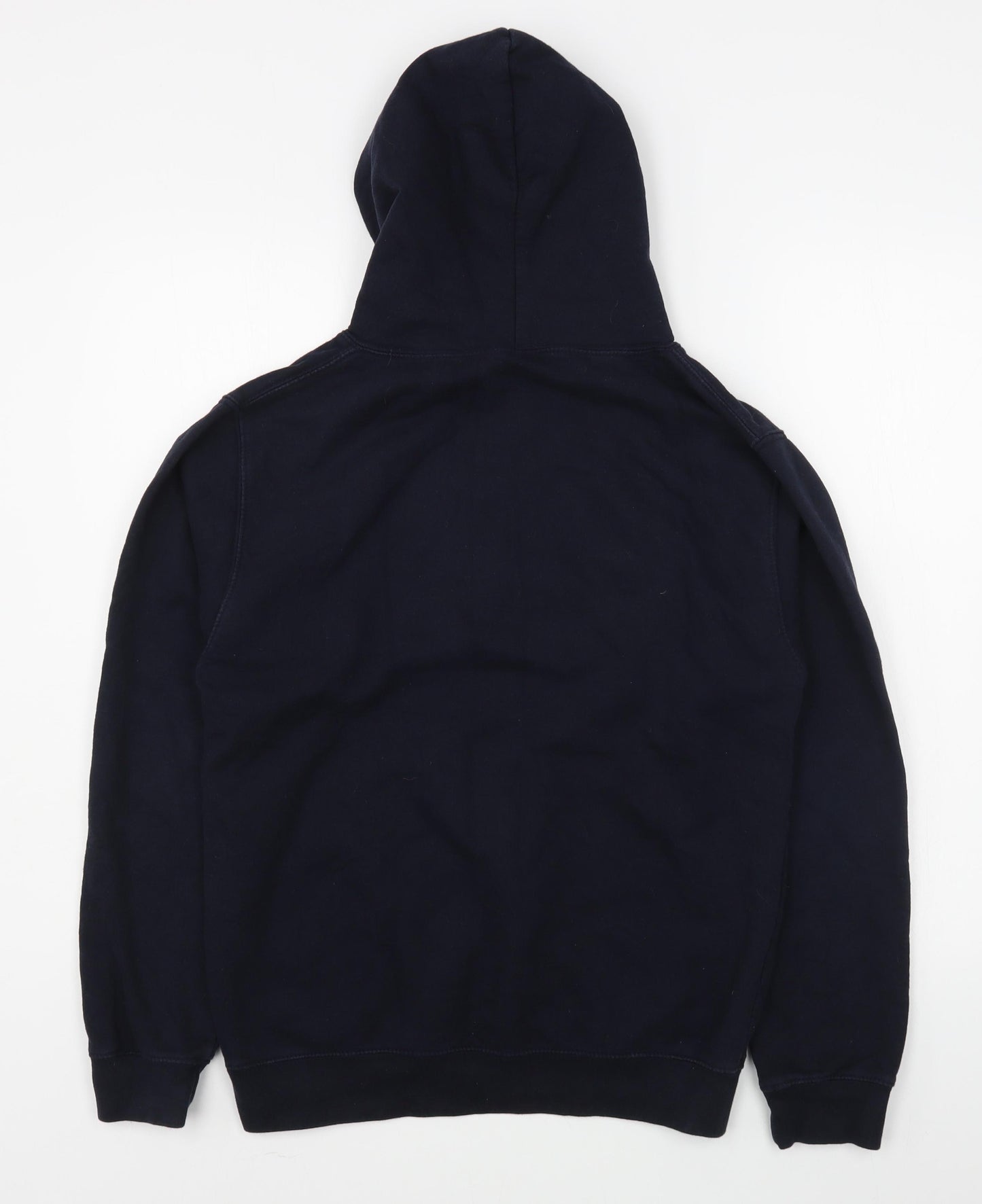 Awdis Mens Blue  Cotton Pullover Hoodie Size S
