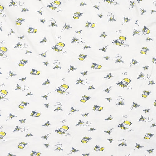 Primark  Mens White  Cotton  T-Shirt Size XL Round Neck  - Bees