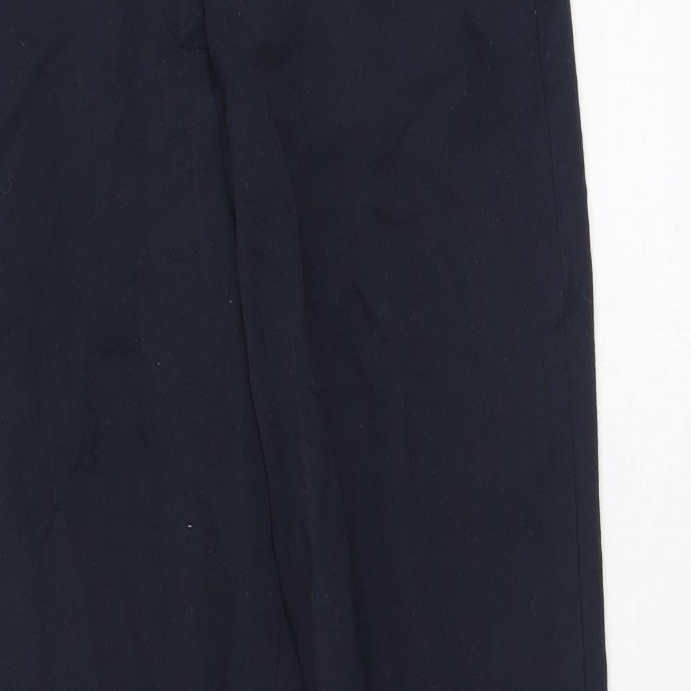 Marks and Spencer Womens Blue  Viscose Trousers  Size 8 L27 in Regular