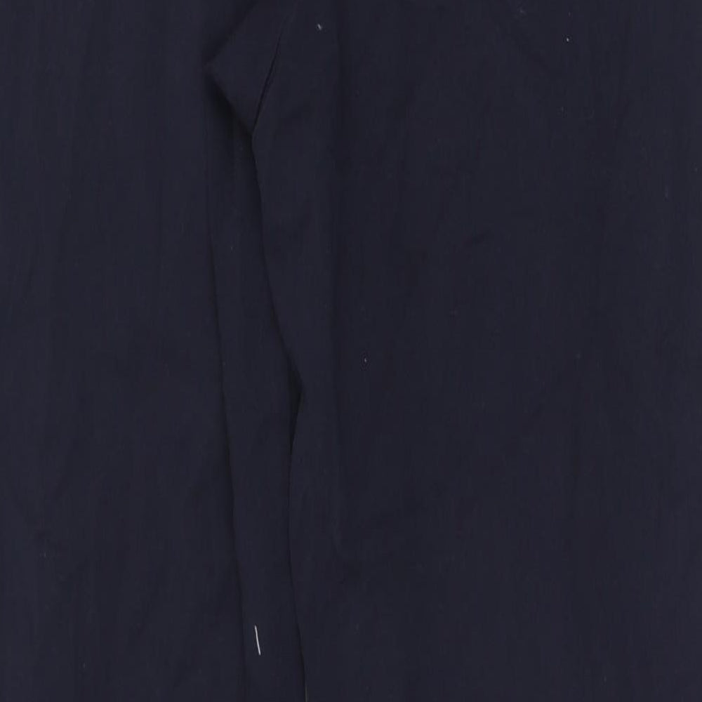 Marks and Spencer Womens Blue  Viscose Trousers  Size 8 L27 in Regular