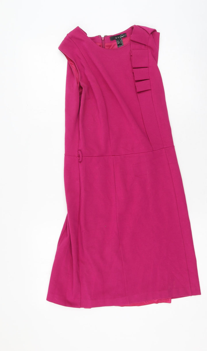 Gsuit Womens Pink Viscose Bodycon Size M Round Neck