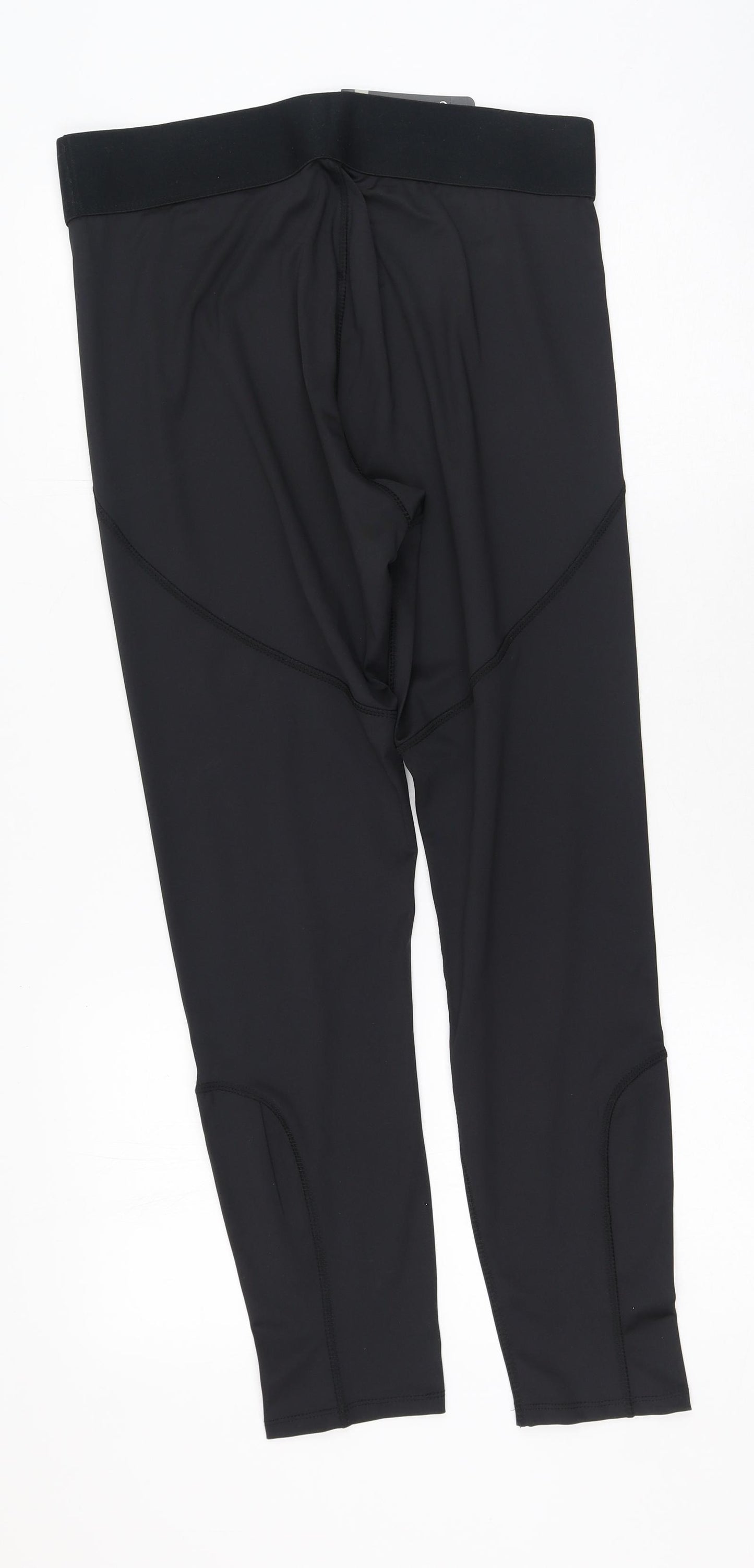 Primark Womens Black  Polyester Pedal Pusher Leggings Size L L29 in Regular