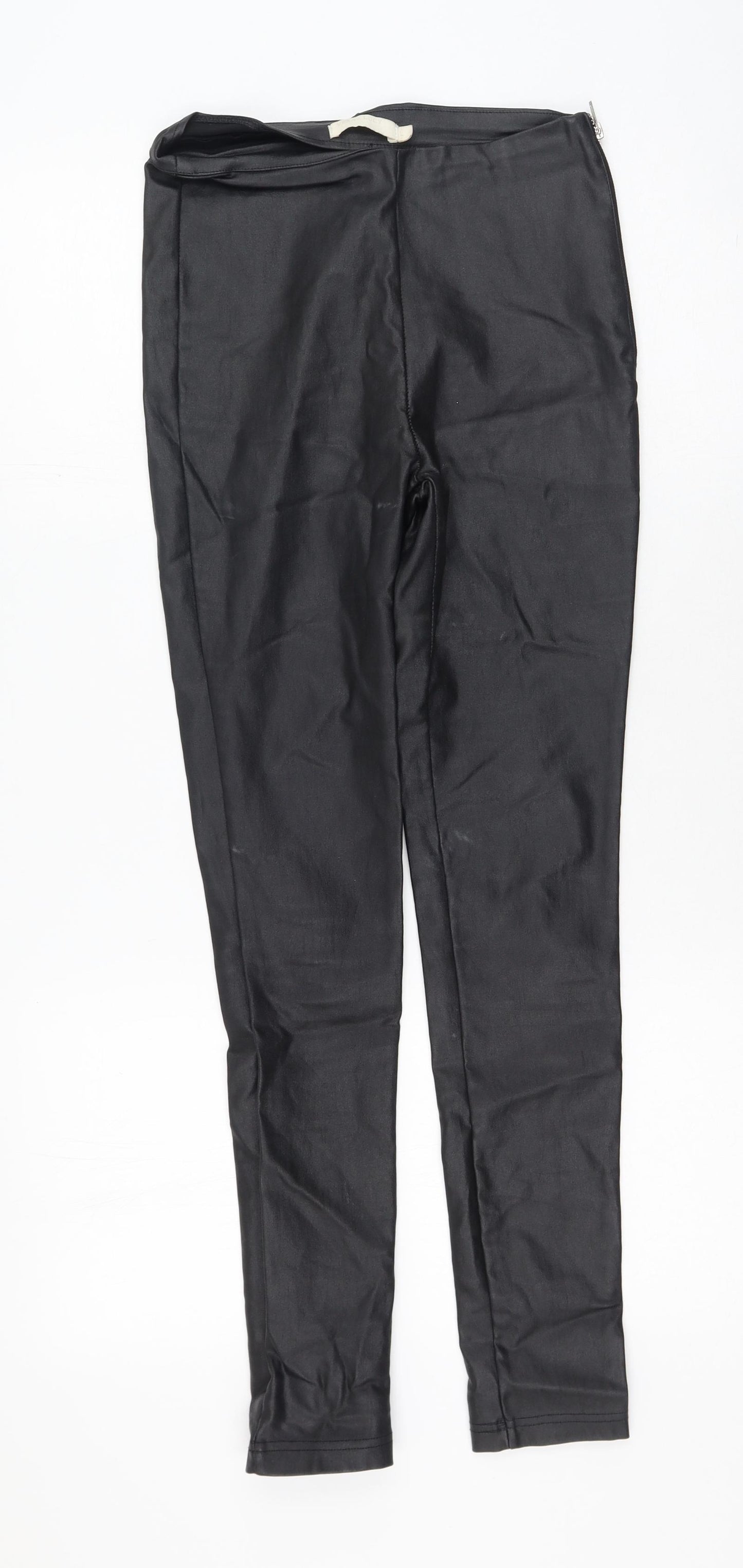 Vera & Lucy Womens Black  Polyester Jegging Trousers Size L L21 in Regular