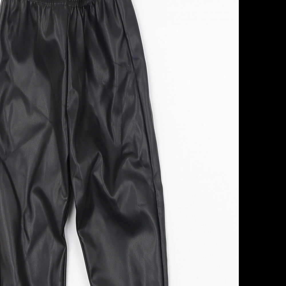SheIn Girls Black  Polyester Jegging Trousers Size 4 Years  Regular