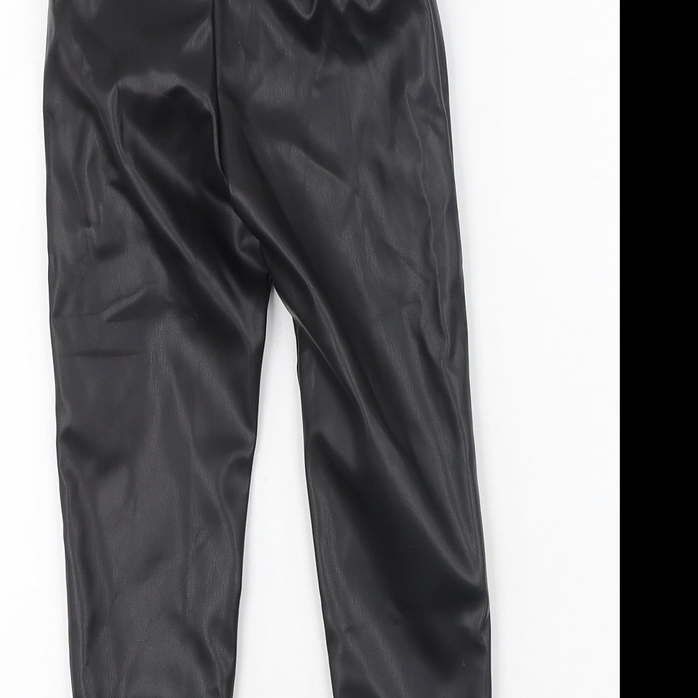 SheIn Girls Black  Polyester Jegging Trousers Size 4 Years  Regular