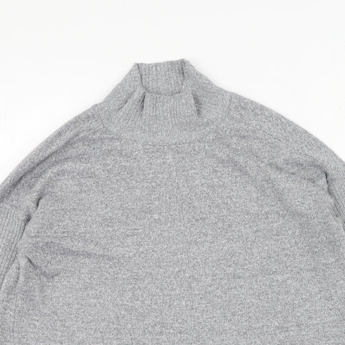 Marks and Spencer Womens Grey High Neck  Polyester Pullover Jumper Size 10