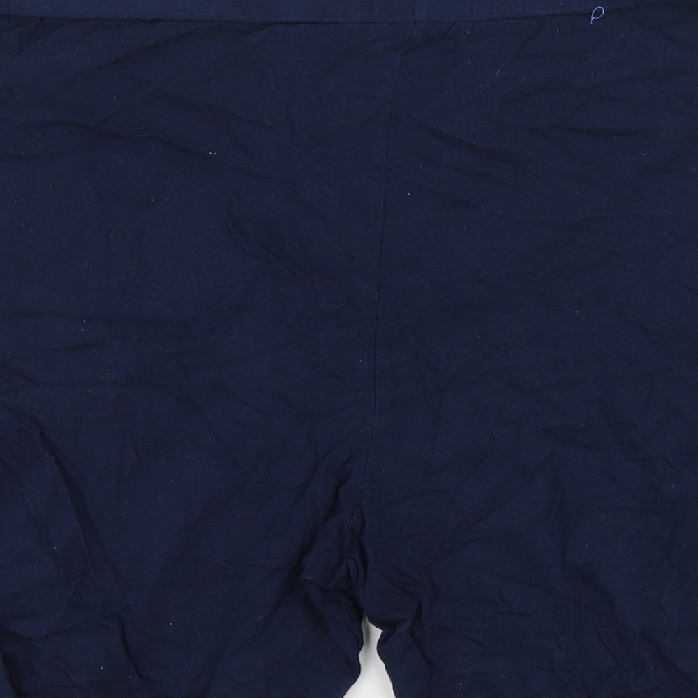 Studio Mens Blue  Cotton Sweat Shorts Size L L6 in Regular