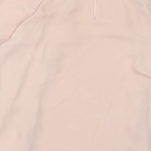 Atmosphere Womens Pink  Polyester Basic Blouse Size 10 Crew Neck
