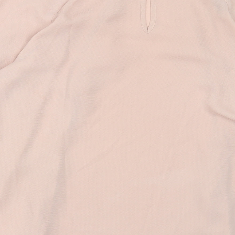 Atmosphere Womens Pink  Polyester Basic Blouse Size 10 Crew Neck