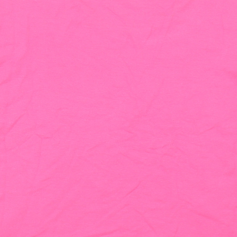 Gerry Weber Womens Pink  Viscose Basic T-Shirt Size 10 Crew Neck