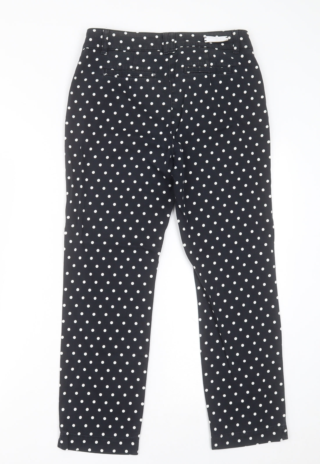 Gerry Weber Womens Black Polka Dot Cotton Trousers  Size 10 L26 in Regular Button