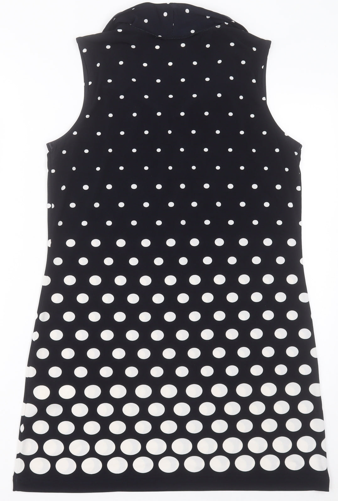 Gerry Weber Womens Blue Polka Dot Polyester A-Line  Size 12  Crew Neck Pullover