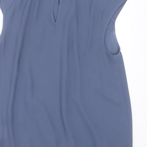 Warehouse Womens Grey  Polyester Basic Tank Size 8 Crew Neck