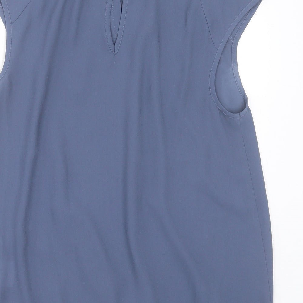 Warehouse Womens Grey  Polyester Basic Tank Size 8 Crew Neck