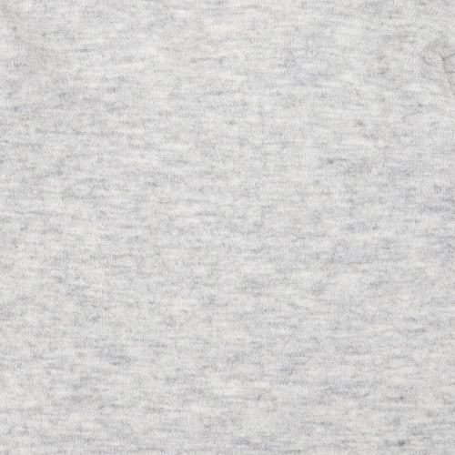 NEXT Womens Grey V-Neck  Acrylic Pullover Jumper Size 10
