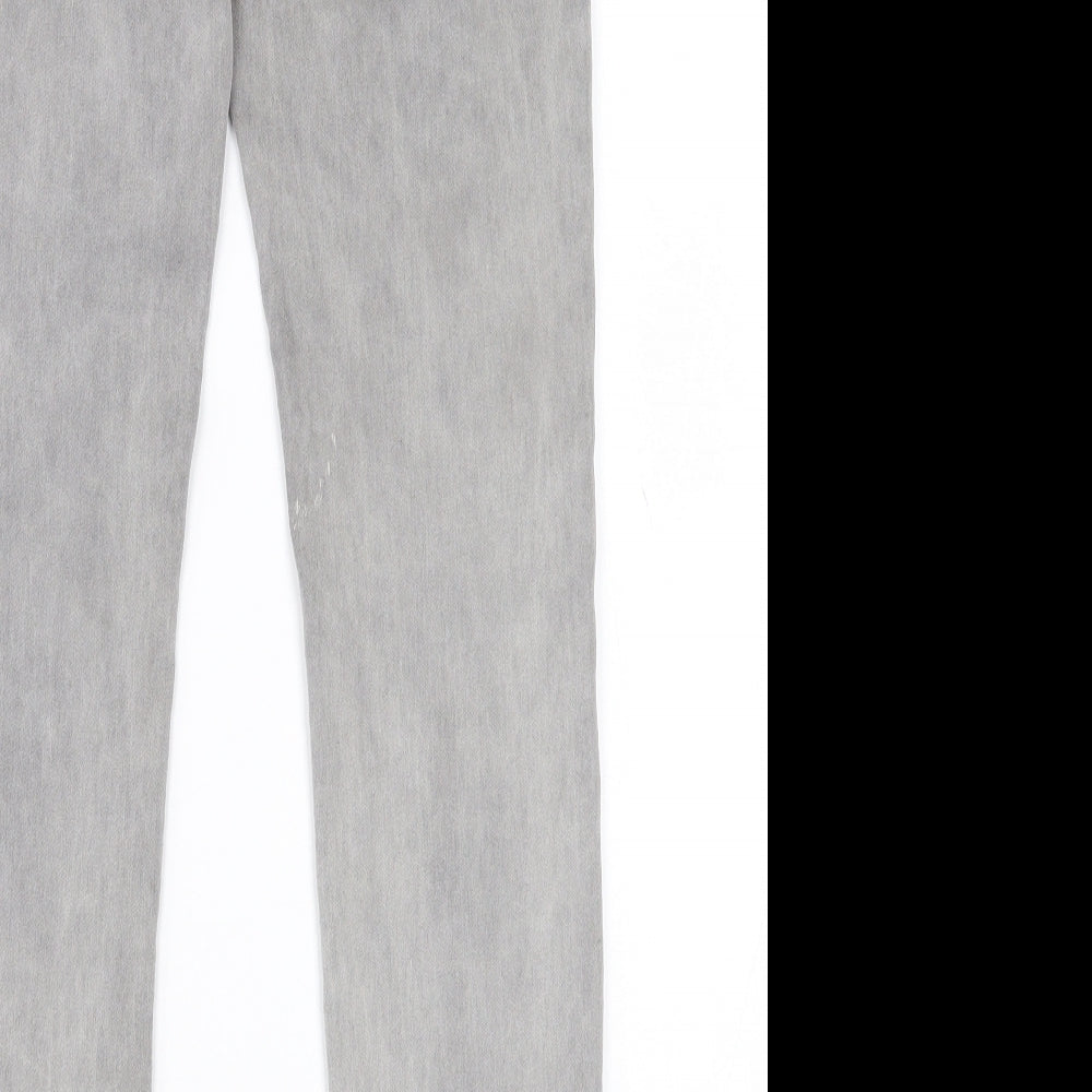 Firetrap Womens Grey  Cotton Straight Jeans Size 10 L30 in Regular Button