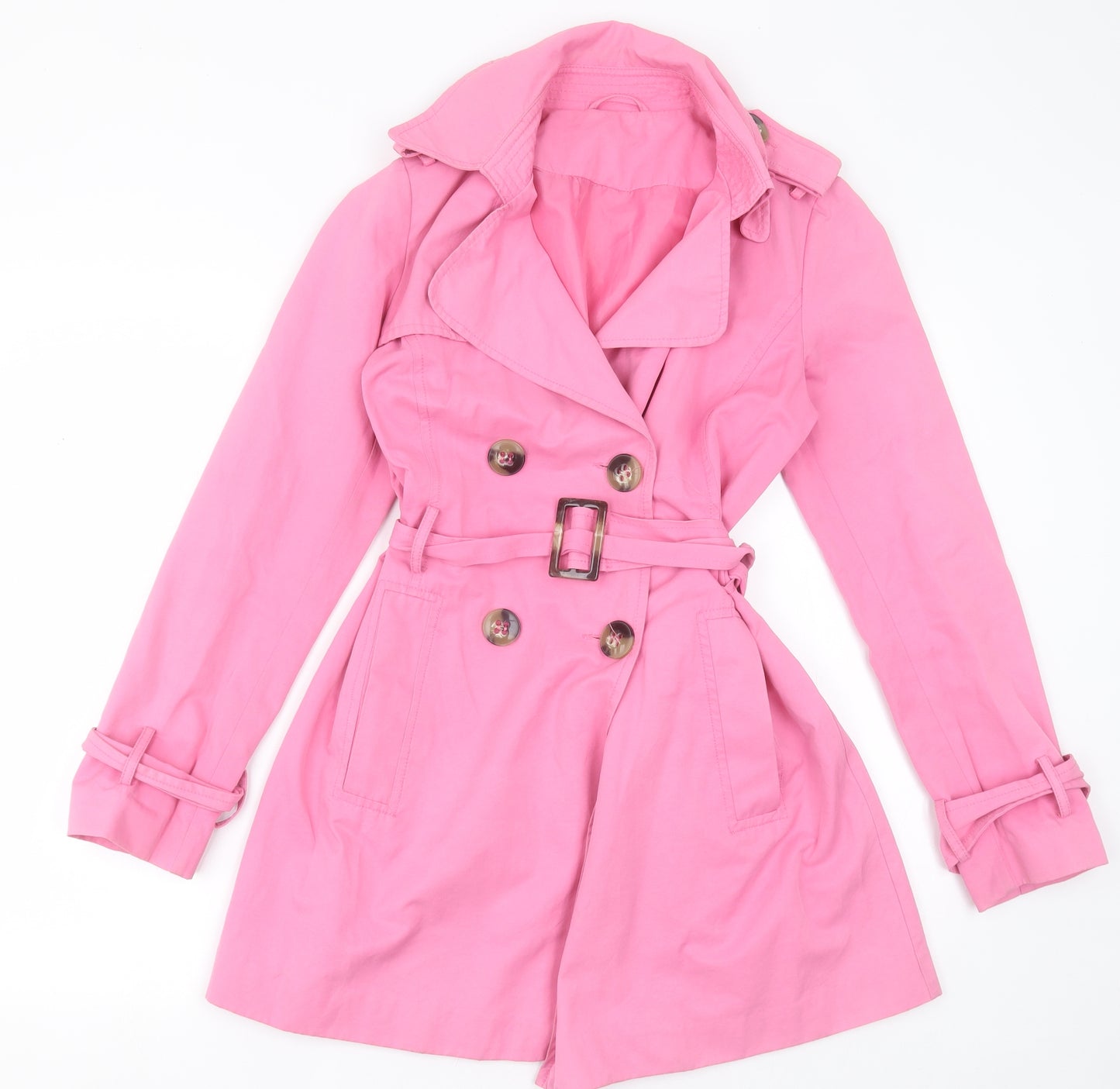 United Colors of Benetton Womens Pink   Jacket  Size 14  Button