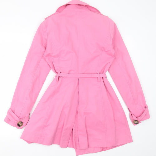 United Colors of Benetton Womens Pink   Jacket  Size 14  Button