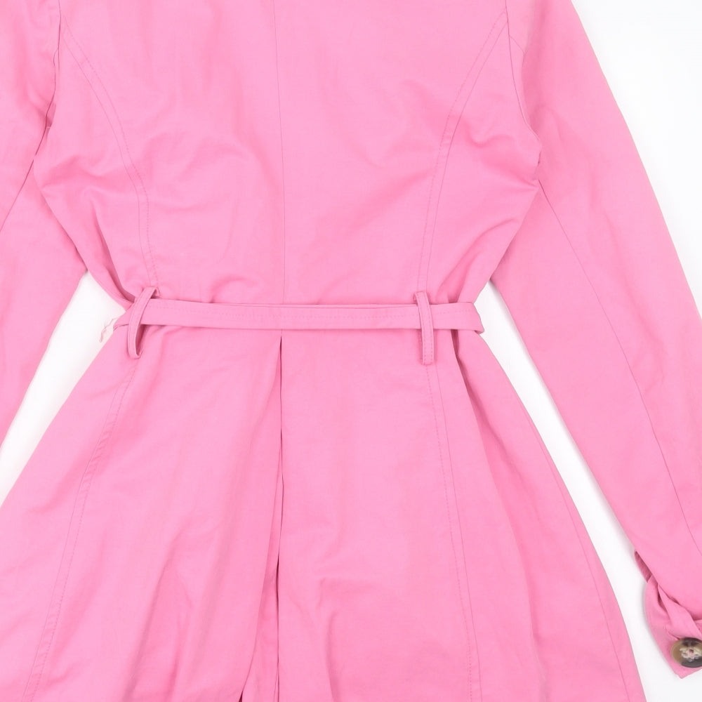 United Colors of Benetton Womens Pink   Jacket  Size 14  Button