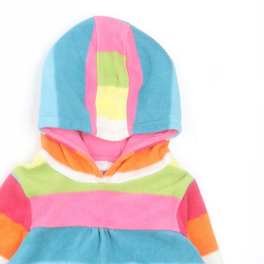 NEXT Girls Multicoloured Striped Polyester Pullover Jumper Size 3-6 Months  Pullover