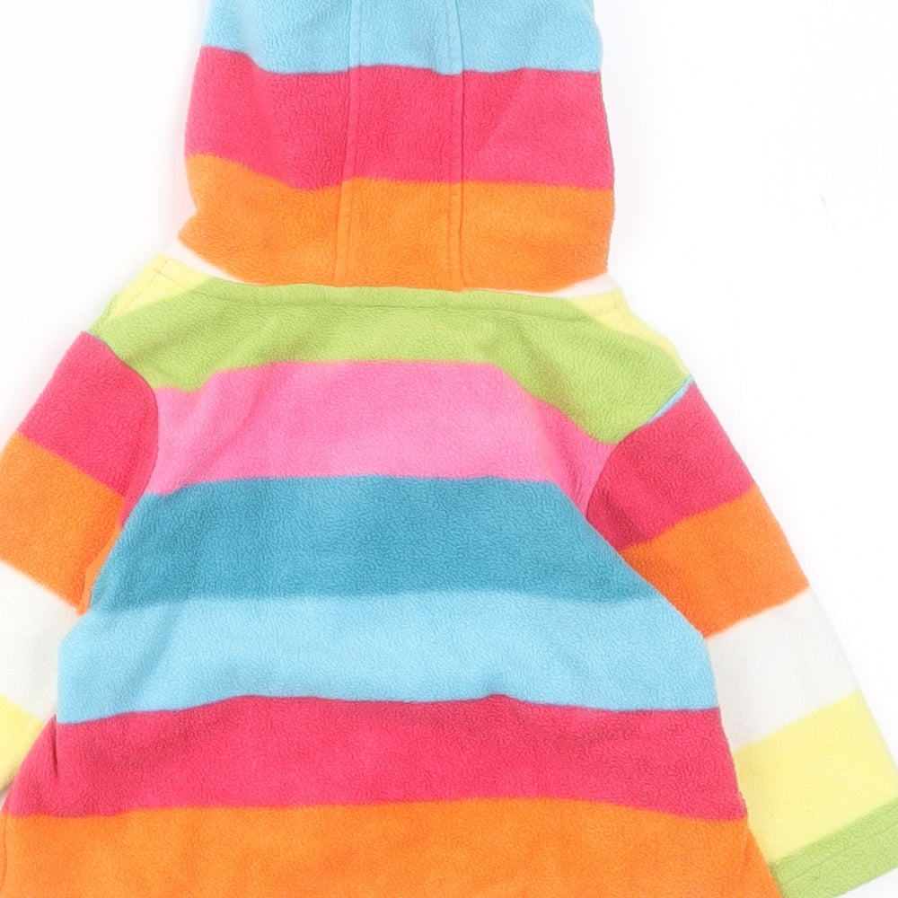 NEXT Girls Multicoloured Striped Polyester Pullover Jumper Size 3-6 Months  Pullover