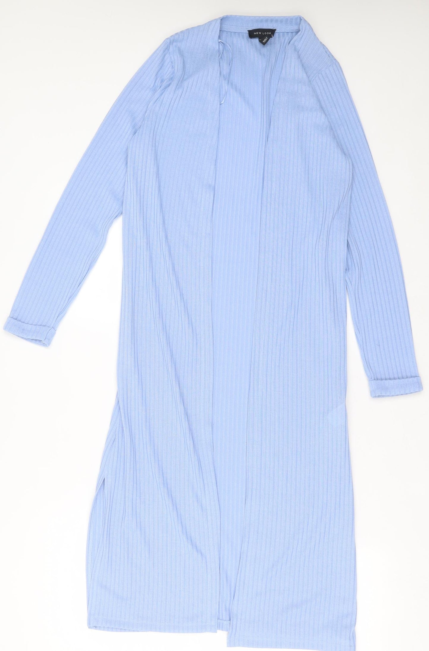 New Look Womens Blue V-Neck  Polyester Cardigan Jumper Size 10