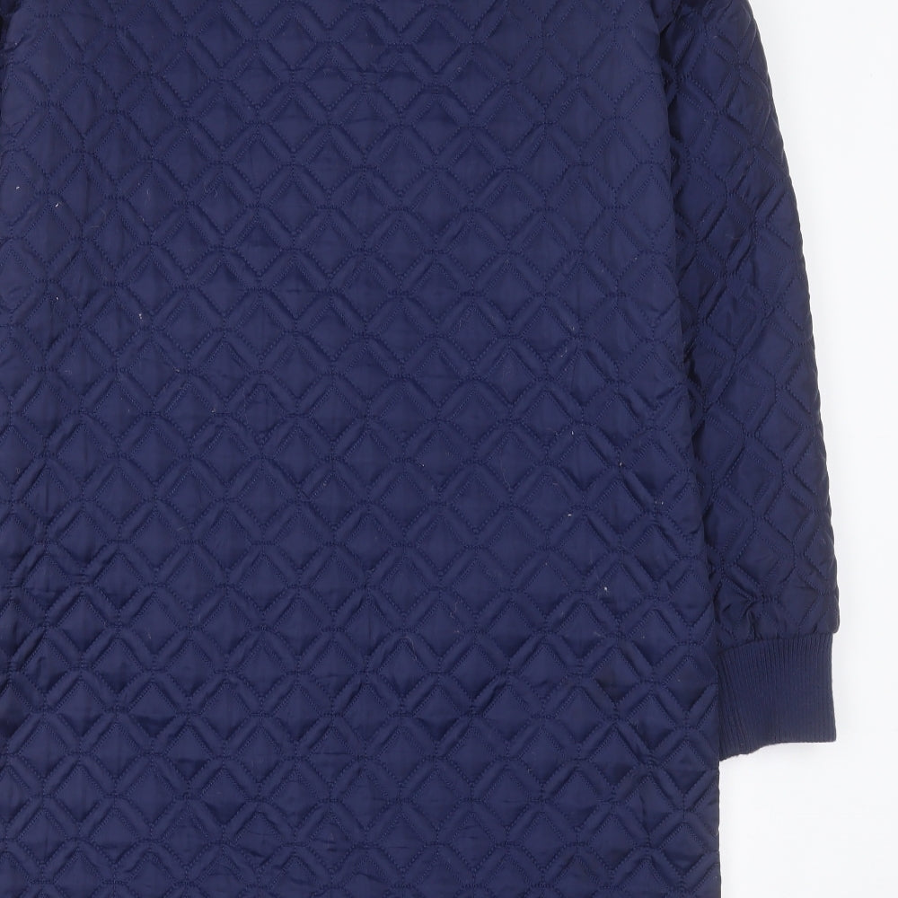 savida Womens Blue   Quilted Jacket Size S  Button