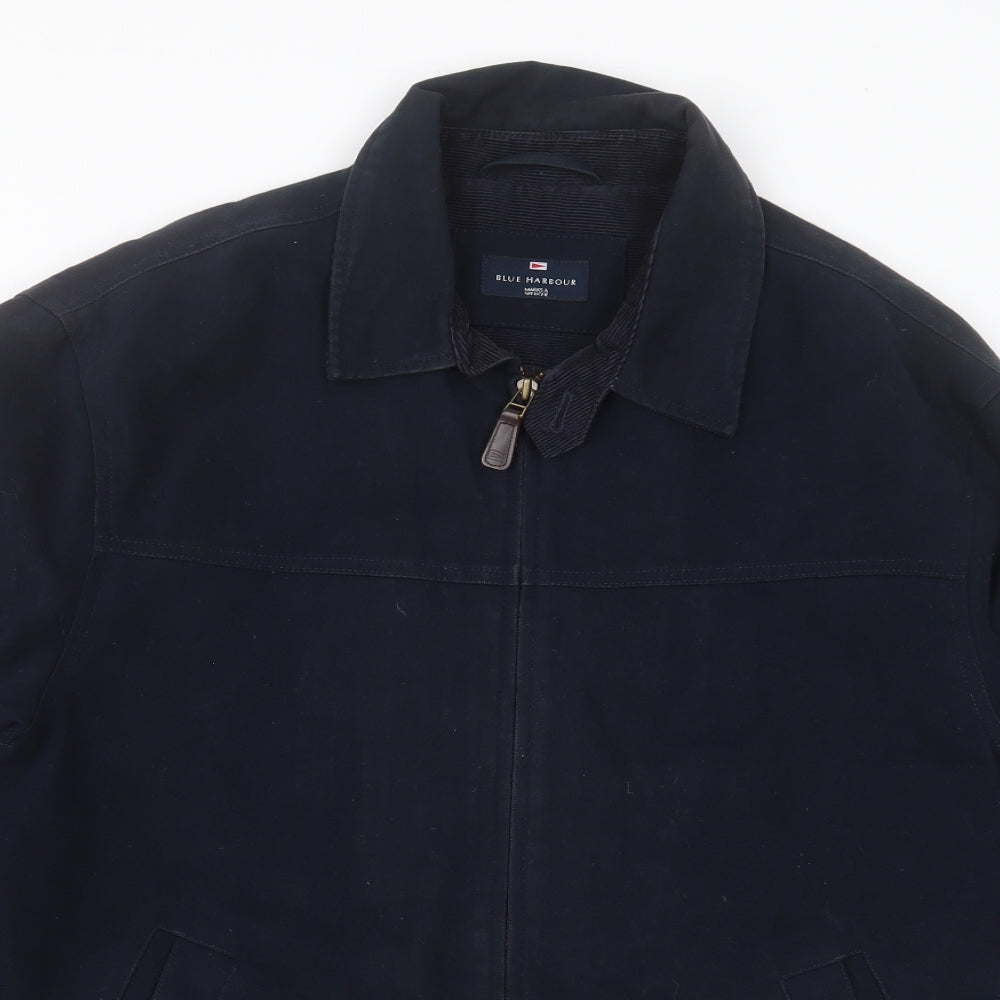 Blue Harbour Mens Blue   Jacket  Size L  Zip