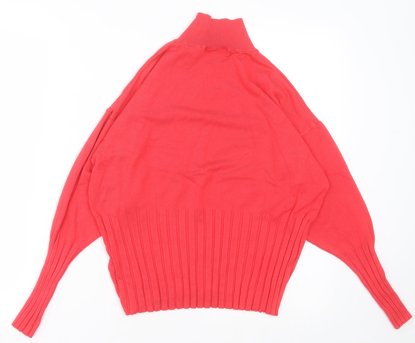 Marks and Spencer Womens Pink High Neck  Viscose Pullover Jumper Size 18