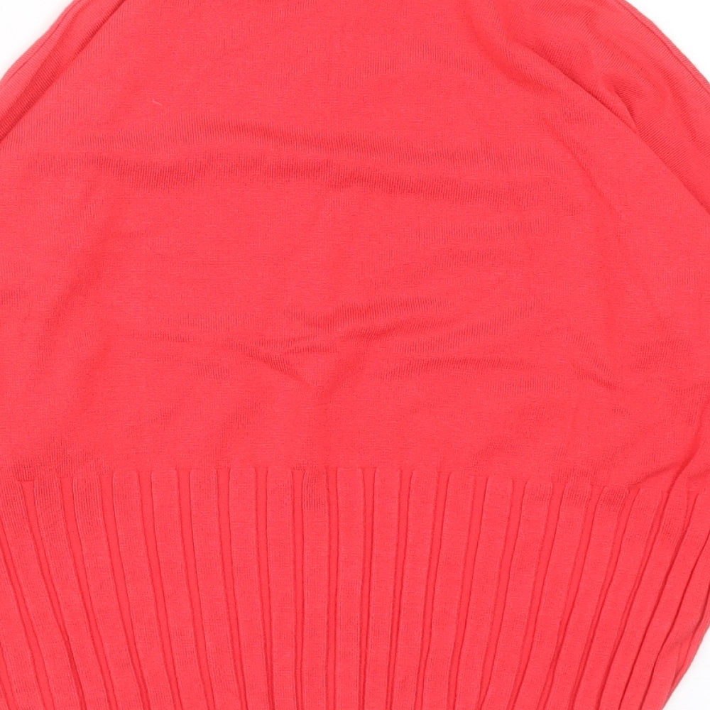 Marks and Spencer Womens Pink High Neck  Viscose Pullover Jumper Size 18