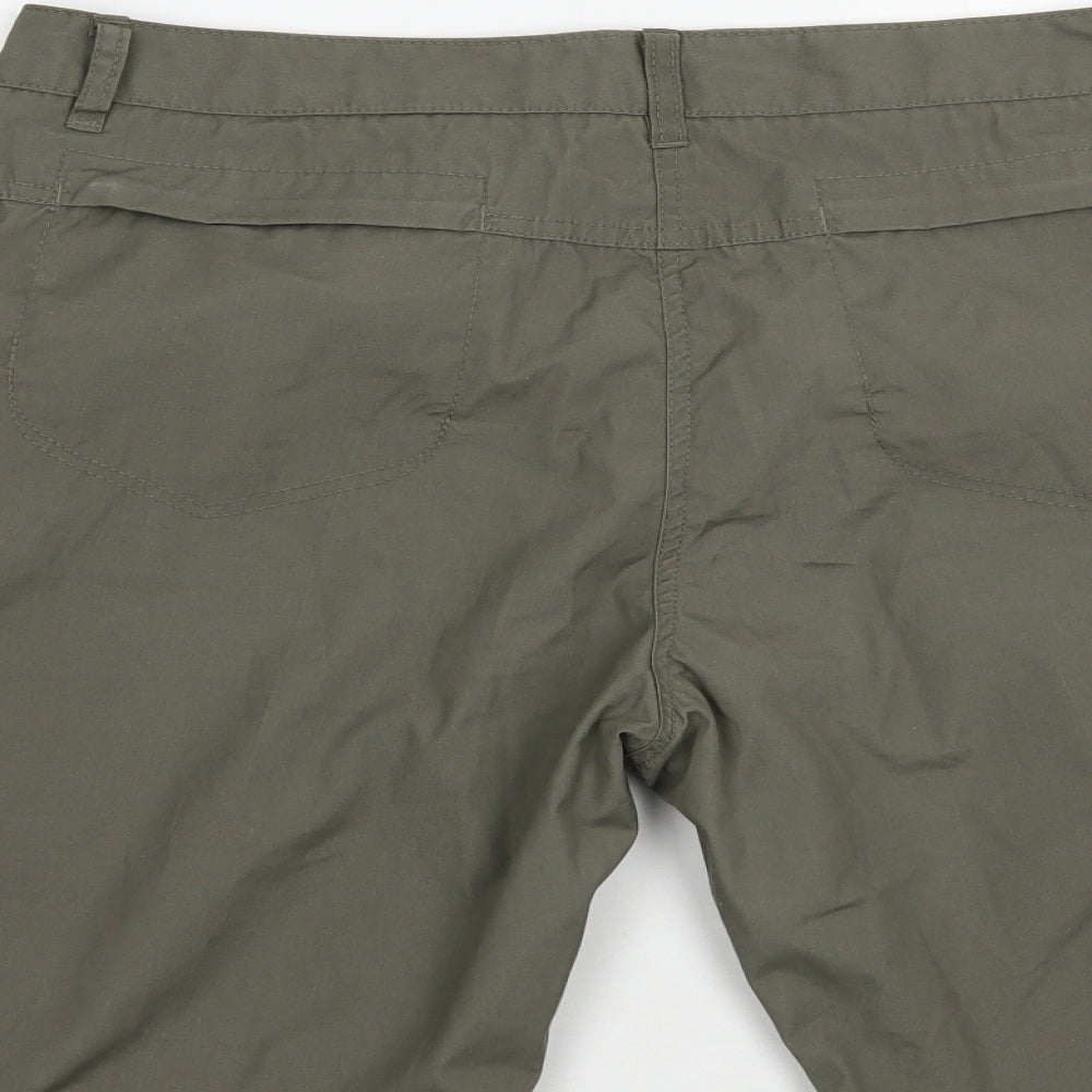 Craghoppers Womens Green  Polyester Cargo Shorts Size 14 L12 in Regular Button