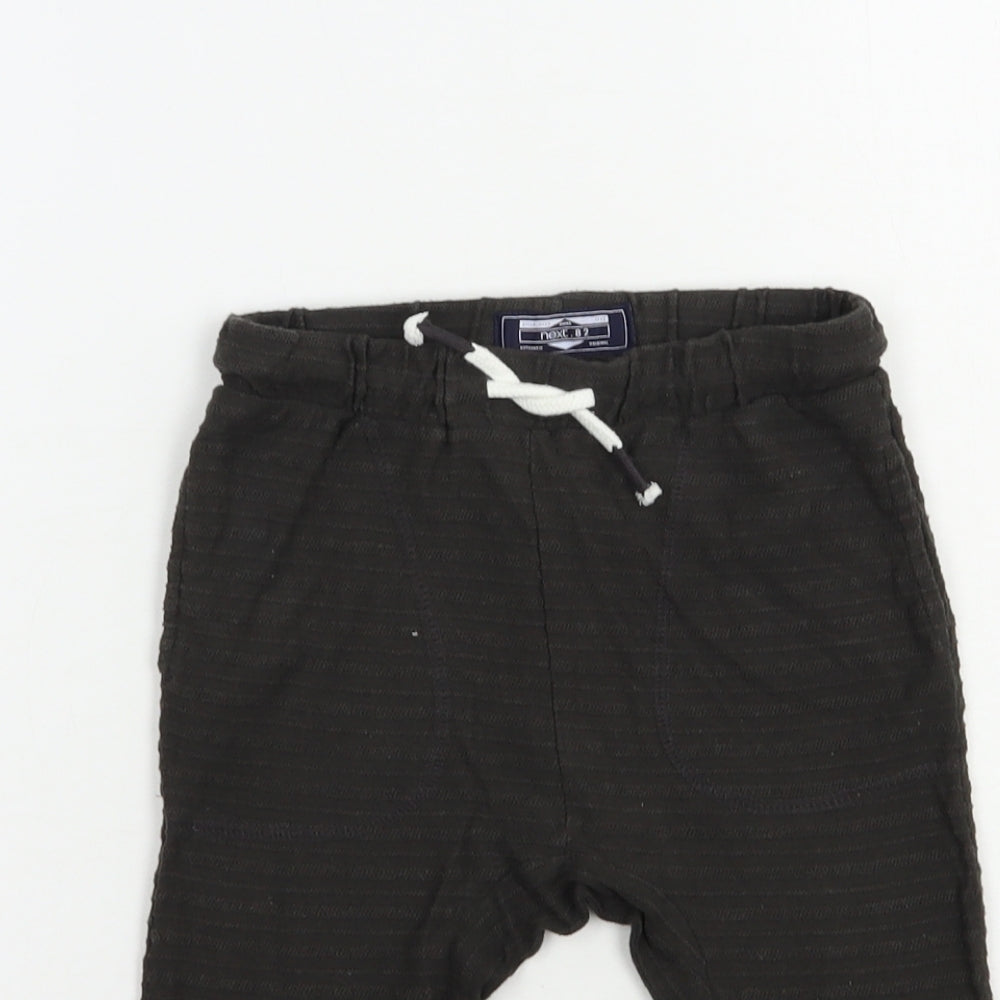 NEXT Baby Grey  Cotton Jogger Trousers Size 12-18 Months  Drawstring