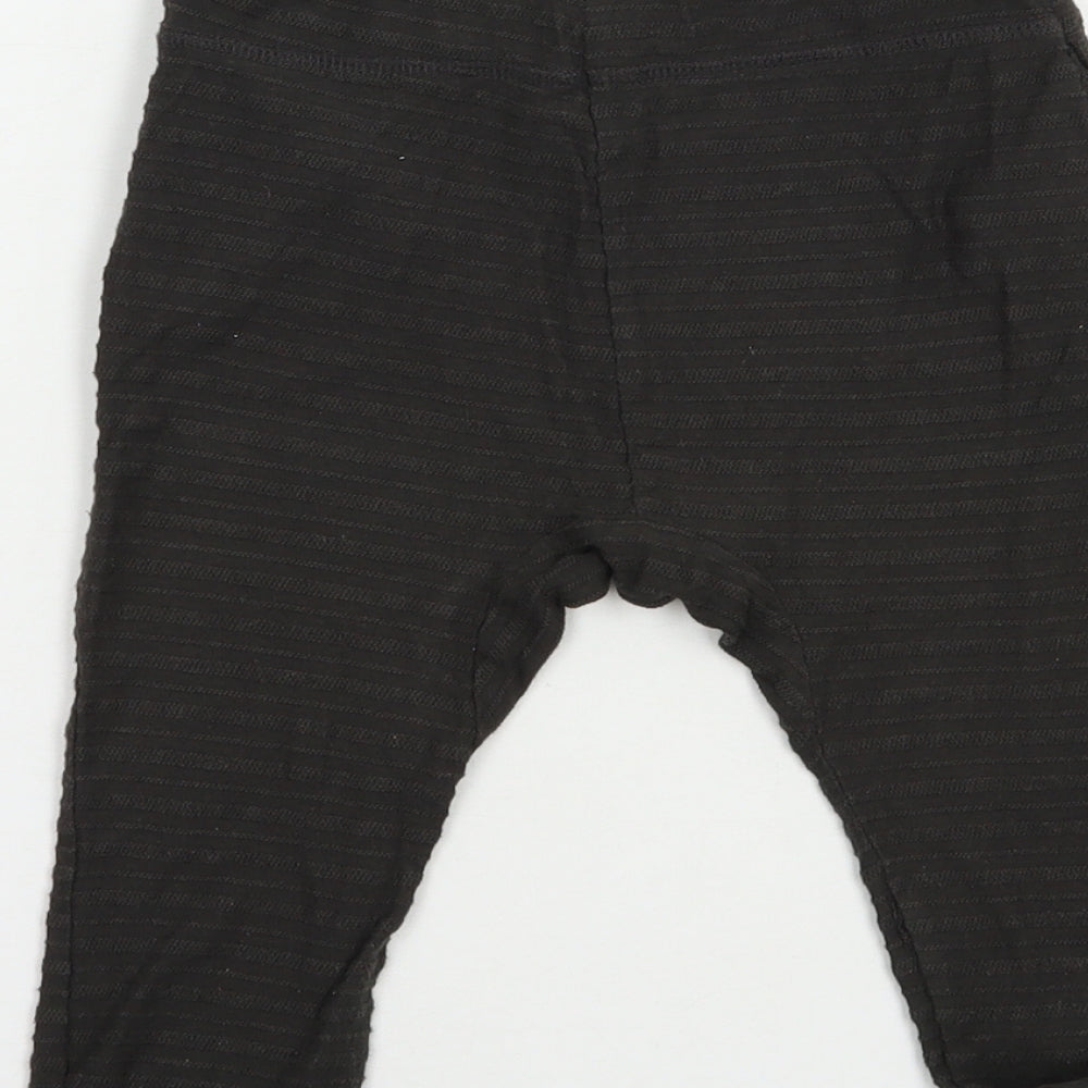 NEXT Baby Grey  Cotton Jogger Trousers Size 12-18 Months  Drawstring