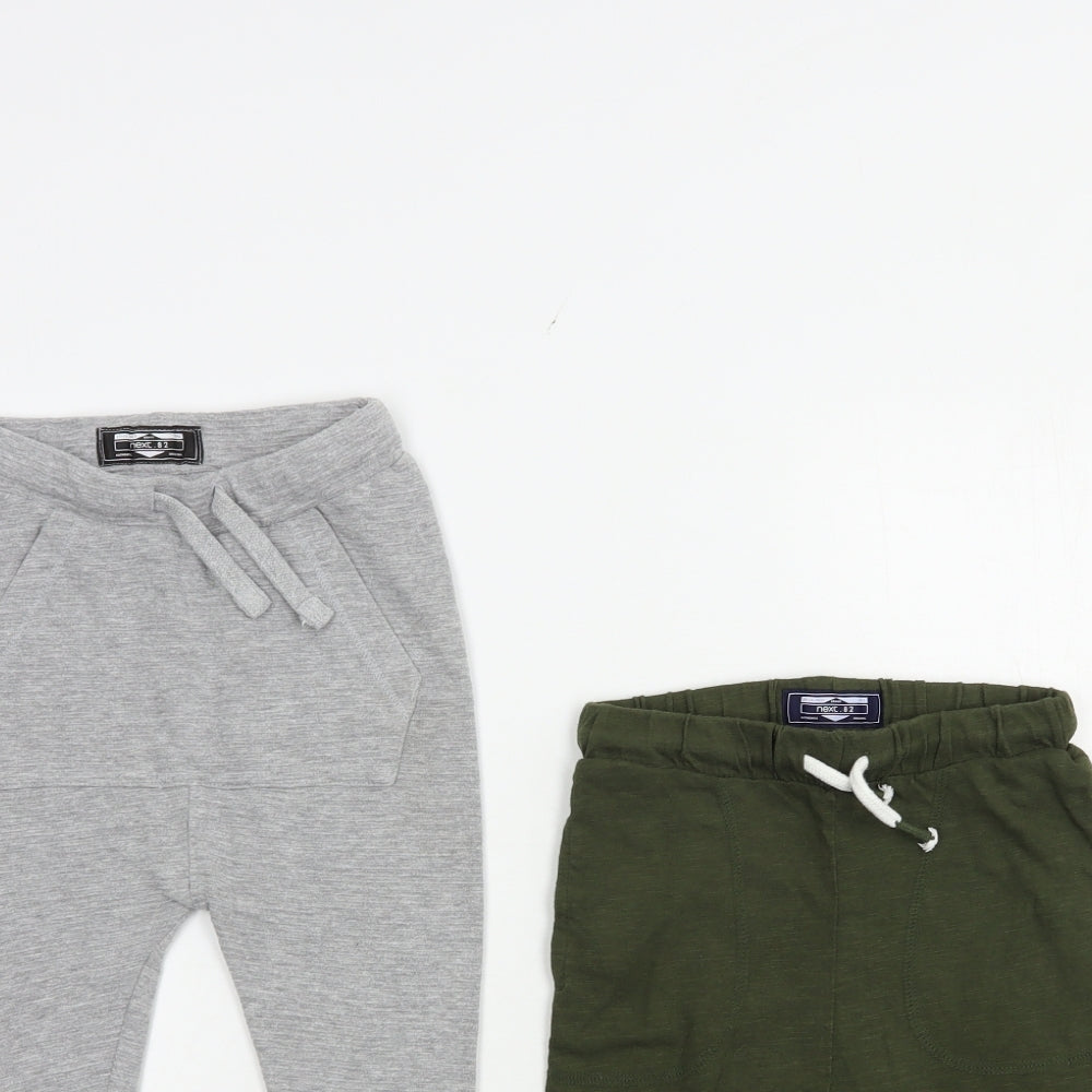 NEXT Baby Grey  Cotton Trousers Set Outfit/Set Size 12-18 Months  Drawstring