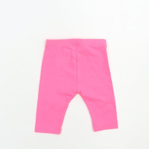 Gap Baby Pink  Cotton Jogger Leggings Size 6-9 Months   - Stars