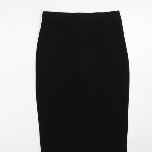 Marks and Spencer Womens Black  Polyester Straight & Pencil Skirt Size 10
