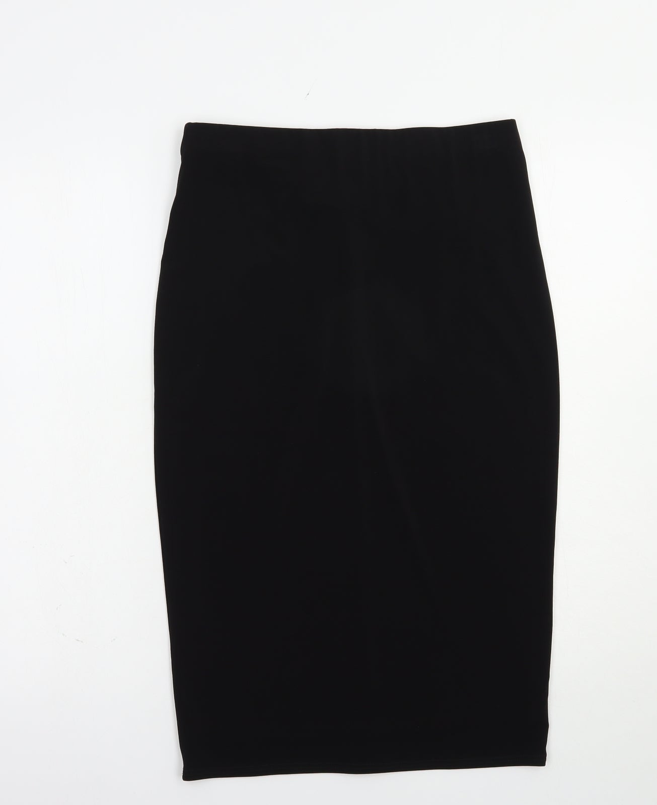 Marks and Spencer Womens Black  Polyester Straight & Pencil Skirt Size 10