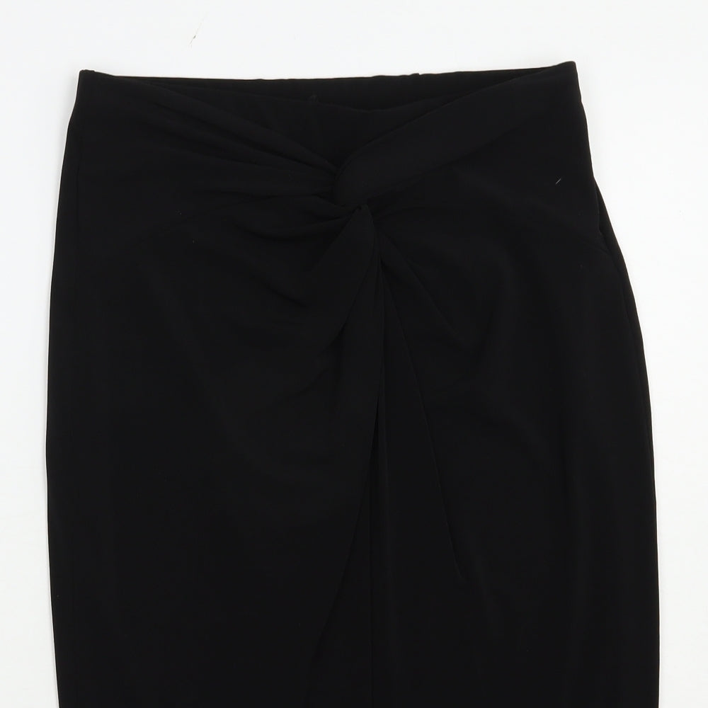 Marks and Spencer Womens Black  Polyester Straight & Pencil Skirt Size 10