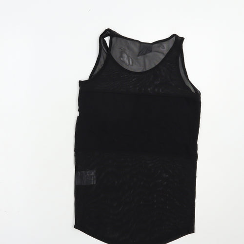 Hype Womens Black  Polyester Pullover Tank Size 8 Scoop Neck Pullover