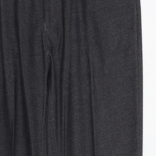 NEXT Mens Grey  Polyester Dress Pants Trousers Size 32 in L31 in Regular Button