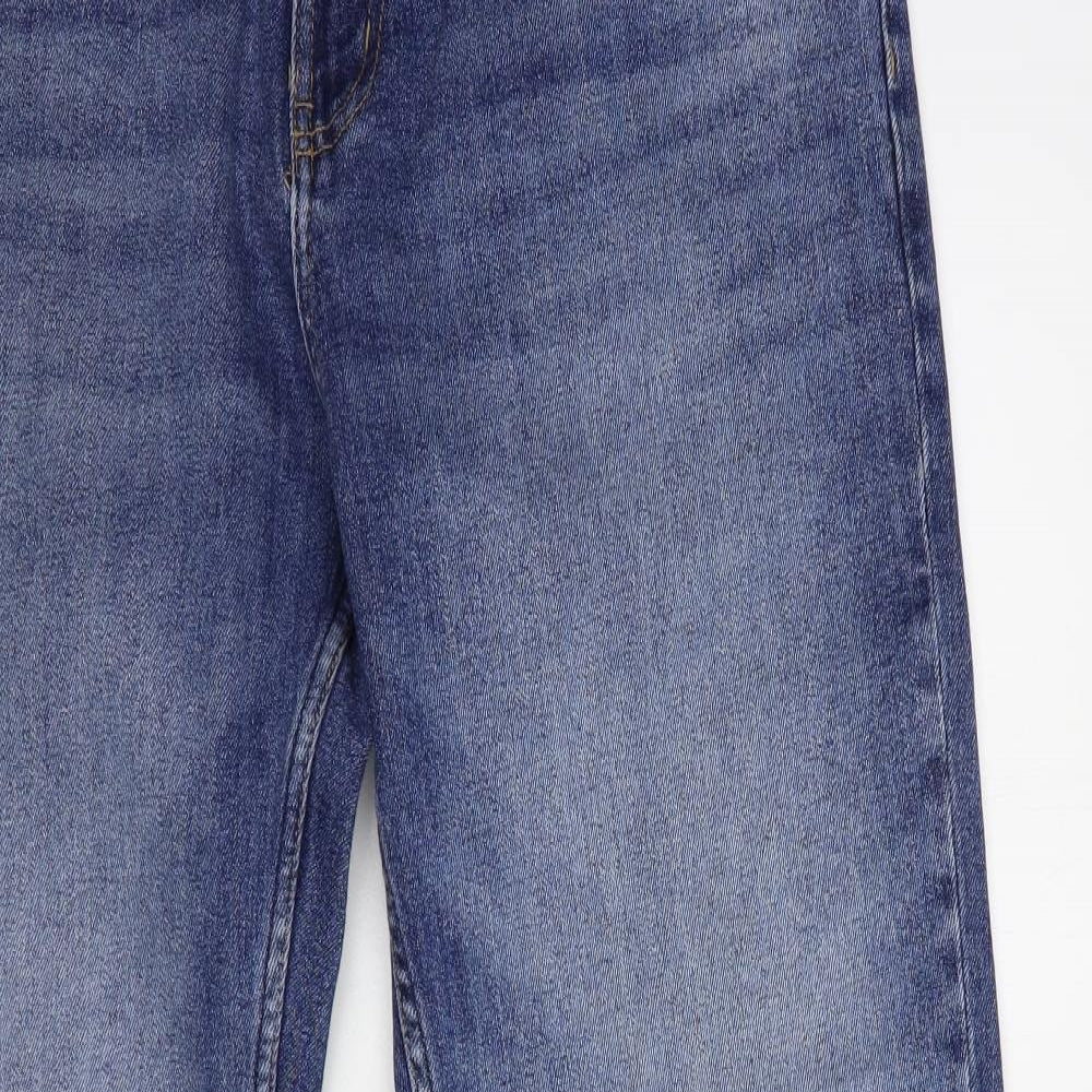 NEXT Mens Blue  Cotton Straight Jeans Size 38 in L29 in Regular Button