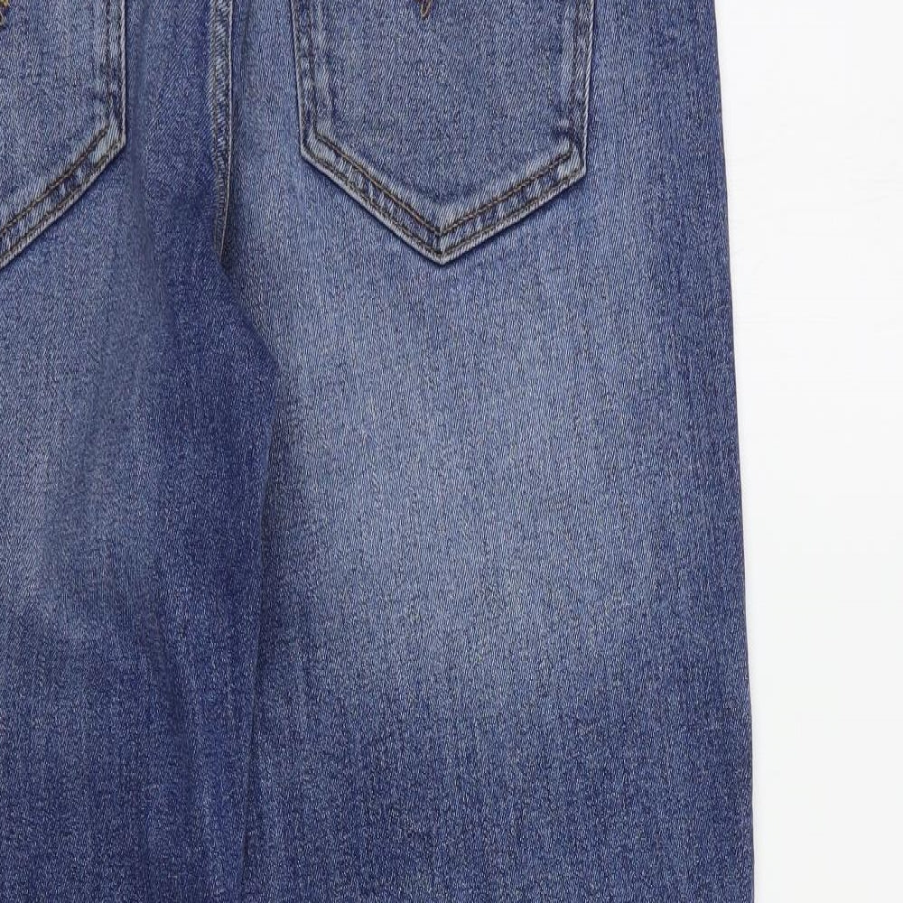 NEXT Mens Blue  Cotton Straight Jeans Size 38 in L29 in Regular Button