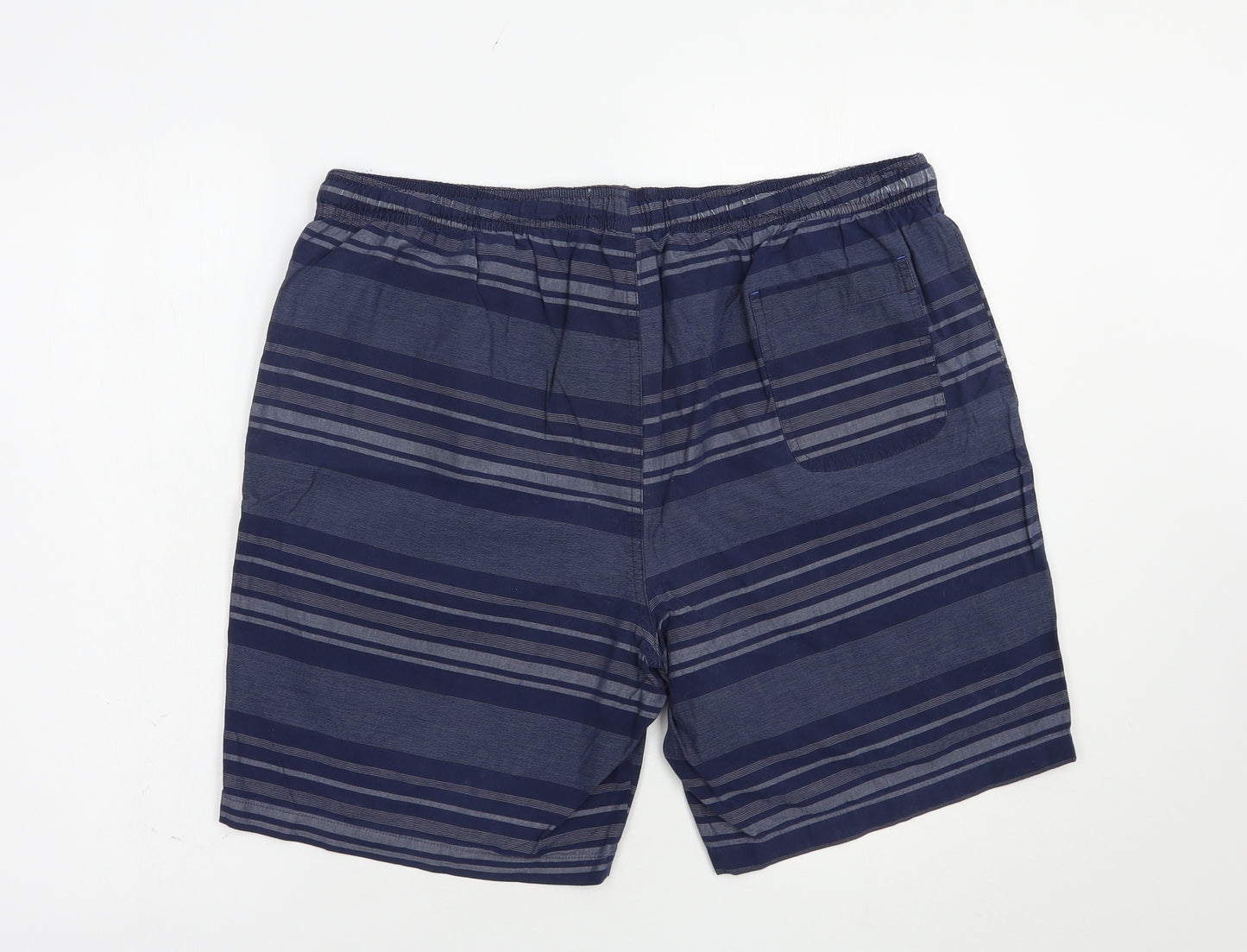 Matalan Mens  Striped Cotton Bermuda Shorts Size 36 in L8 in Regular Drawstring